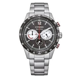 Citizen CA4714-55E Eco-Drive Men's Watch Racing Chronograph Steel/Black