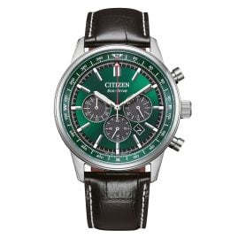 Citizen CA4720-01X Eco-Drive Herrenuhr Classic Chronograph Schwarz/Grün