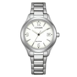 Citizen FE6121-67A Eco-Drive Solar Women's Watch Steel/White