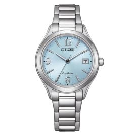 Citizen FE6121-67L Eco-Drive Damen-Solaruhr Stahl/Hellblau