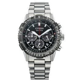 Citizen CA4664-60E Eco-Drive Herrenuhr Chronograph Stahl/Schwarz