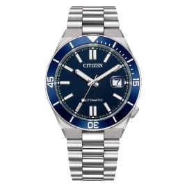 Citizen NJ0230-59L Men's Watch Automatic 10 bar Stainless Steel/Dark Blue