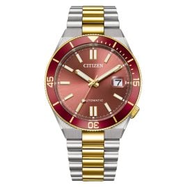 Citizen NJ0234-58X Herrenuhr Automatik 10 bar Bicolor/Rot