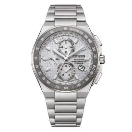 Citizen AT8391-52H Eco-Drive Solar Funkuhr für Herren Titan Silberfarben