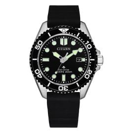 Citizen BN0266-07E Eco-Drive Promaster Marine Herren-Uhr 20 bar Schwarz