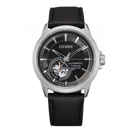 Citizen NH9120-11E Herren-Automatikuhr Titan Lederband
