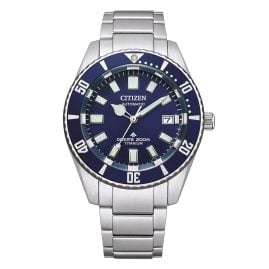 Citizen NB6021-68L Diver's Watch for Men Automatic Titanium/Blue