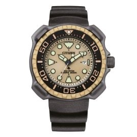 Citizen BN0226-10P Promaster Eco-Drive Men's Diver's Watch Titanium/Beige