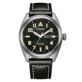 Citizen BM8560-29E Eco-Drive Men´s Watch Titanium with Leather Strap