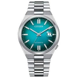 Citizen NJ0151-88X Herren-Armbanduhr Automatik Stahl/Türkis