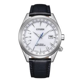 Citizen CB0270-10A Radio-Controlled Solar Men's Watch with Leather Strap