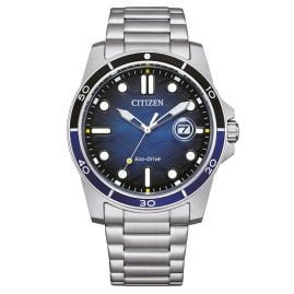 Citizen AW1810-85L Eco-Drive Men's Solar Watch Steel/Blue