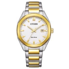 Citizen BM7624-82A Men's Watch Eco-Drive Solar Two-Colour/White
