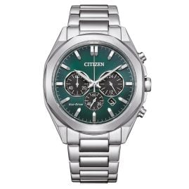 Citizen CA4590-81X Eco-Drive Chronograph Men's Watch Steel/Green