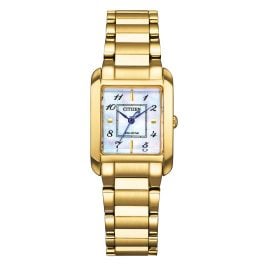 Citizen EW5602-81D Eco-Drive Solar Ladies' Watch Gold Tone/Mother Of Pearl