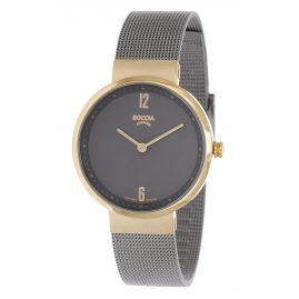 Boccia 3283-02 Titan-Damenarmbanduhr Superslim