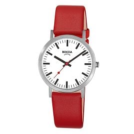 Boccia 3651-09 Unisex-Armbanduhr Quarz Titan/Rot