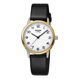 Boccia 3337-02 Women's Watch Titanium Two-Colour with Leather Strap