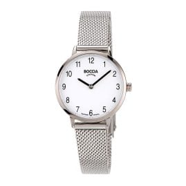 Boccia 3345-02 Women's Wristwatch with Mesh Strap