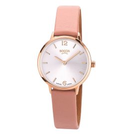 Boccia 3345-04 Women's Wristwatch Titanium Rose