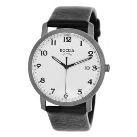 Boccia 3618-01 Titanium Men's Watch with Leather Strap