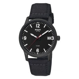 Boccia 3650-04 Herren-Armbanduhr Titan Schwarz