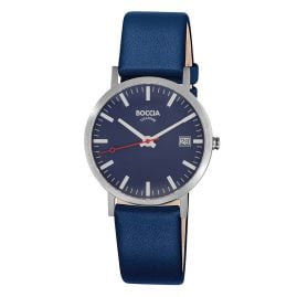 Boccia 3670-02 Wristwatch Quartz Titanium/Navy Blue