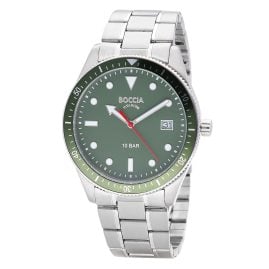 Boccia 3664-05 Men's Watch Titanium 10 bar Green