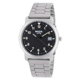 Boccia 3630-03 Herrenuhr Titan 5 bar Schwarz