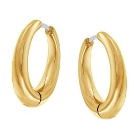 Boccia 05100-02 Women's Hoop Earrings Titanium Gold Tone