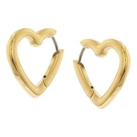 Boccia 05099-02 Women's Hoop Earrings Titanium Heart