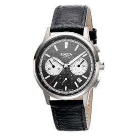 Boccia 3734-01 Men´s Watch Chronograph Titanium Black