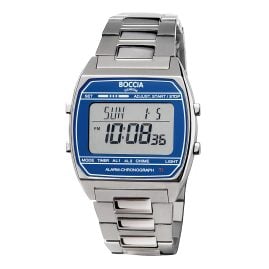 Boccia 3738-06 Unisex-Armbanduhr Digital Titan Blau