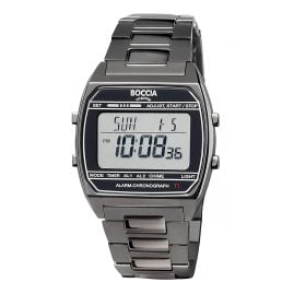 Boccia 3738-07 Unisex-Uhr Digital Titan Schwarz