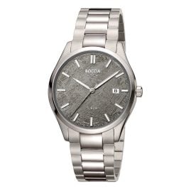 Boccia 3672-01 Quartz Watch for Men Titanium/Dark Grey