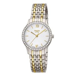 Boccia 3376-02 Damenuhr Titan mit Saphirglas Zweifarbig