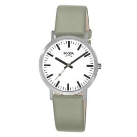 Boccia 3380-01 Women's Watch Titanium with Leather Strap Sage Green