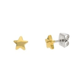 Boccia 05093-02 Kids' Stud Earrings Star Gold Tone Titanium