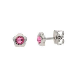 Boccia 05094-02 Titanium Earrings for Children Flower Pink
