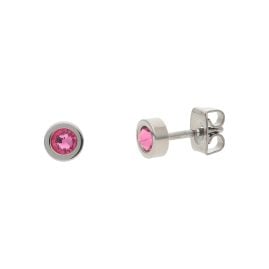 Boccia 05095-02 Titanium Stud Earrings for Children Pink