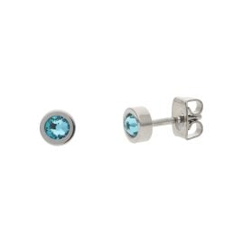 Boccia 05095-03 Kinder-Ohrringe Titan Ohrstecker Türkis