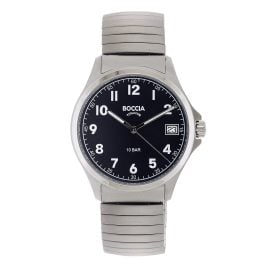 Boccia 3678-02 Men's Quartz Watch with Elastic Strap Titanium 10 bar