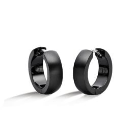 Boccia 0539-21 Damen-Ohrringe Creolen Titan Schwarz