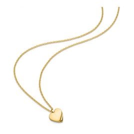 Boccia 08083-02 Damen-Kette mit Herz-Anhänger Titan vergoldet