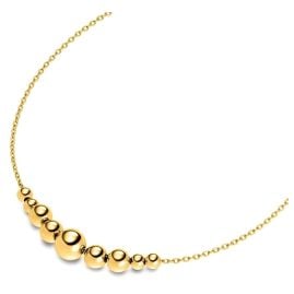 Boccia 08100-02 Damencollier Titan Goldfarben mit Kugeln