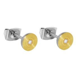 Boccia 0545-03 Ohrringe Diamant-Ohrstecker Titan vergoldet