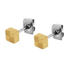 Boccia 0518-04 Damen-Ohrringe Ohrstecker Titan vergoldet