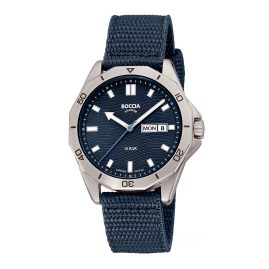 Boccia 3680-01 Titanium Wristwatch for Men with Sapphire Crystal 10 bar Blue