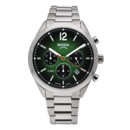 Boccia 3732-02 Herrenuhr Chronograph Titan Grün