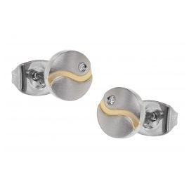 Boccia 05028-04 Titanium Diamond Earrings Wave